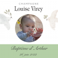 Etiquette champagne bapteme arthur